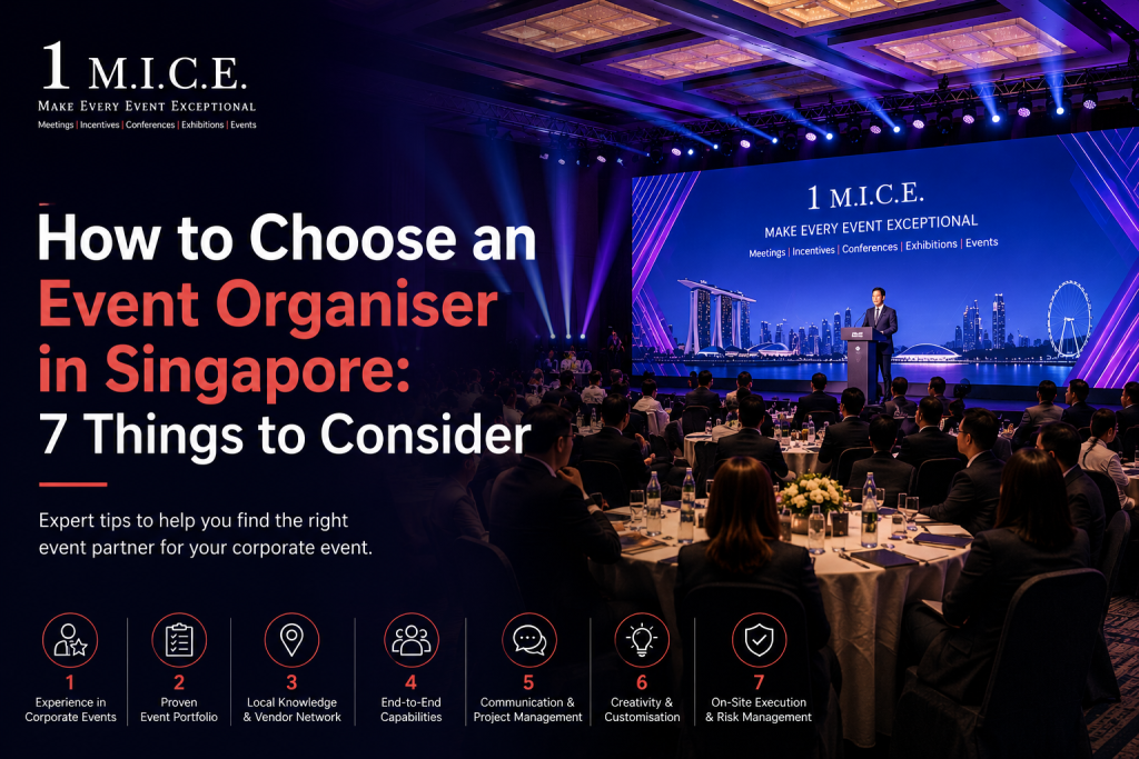 How to choose an event organiser in Singapore for a corporate event
