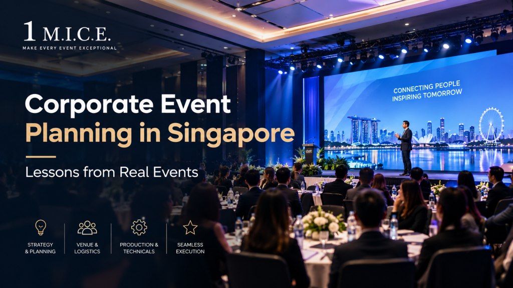 Corporate event planning in Singapore by 1MICE
